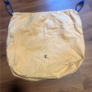 Louis Vuitton Tan Drawstring Bag